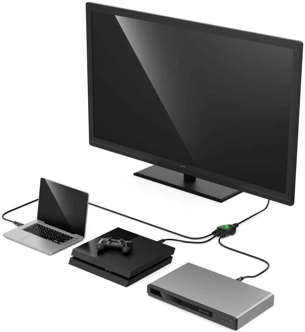 Luxema® 4K HDMI Switch 3 in to 1 out - 1080P - 3D - Luxema